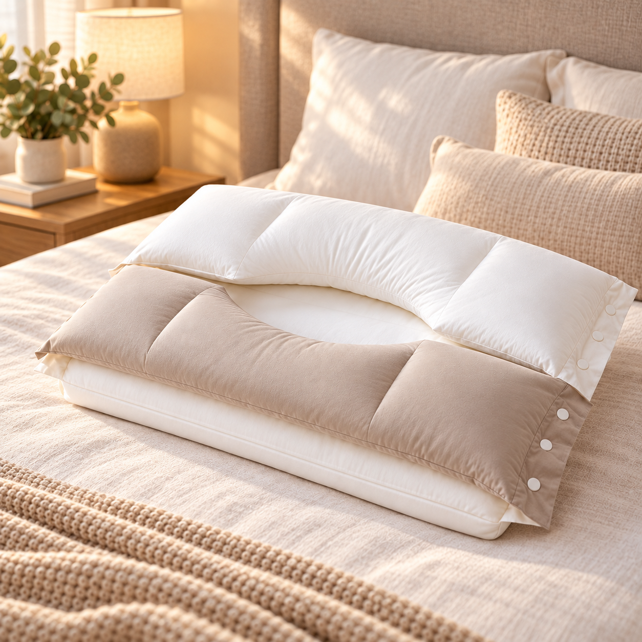 3-Zone Relax Neck Support Pillow